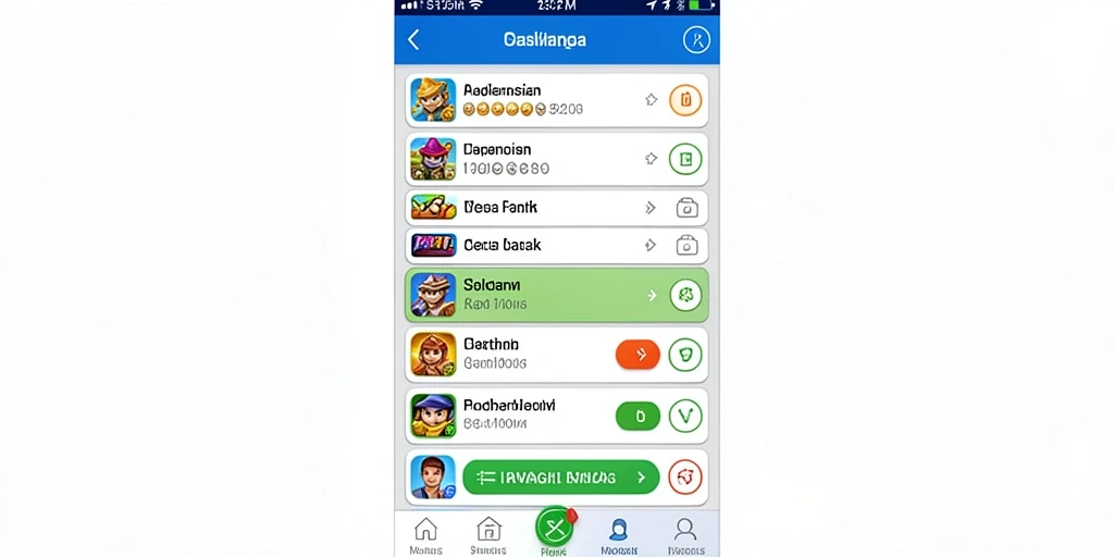 Tampilan menu utama yang menarik dan user-friendly.