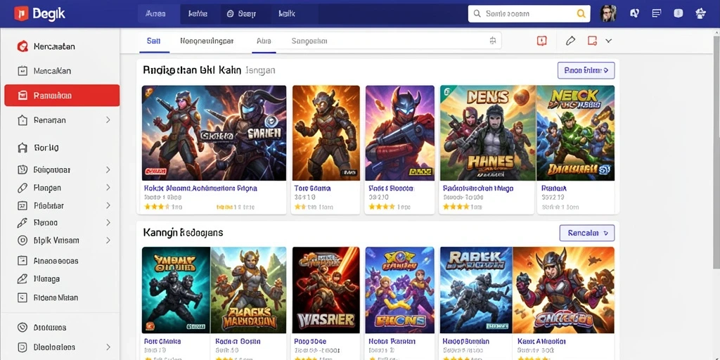 Screenshot menampilkan tampilan antarmuka MPO76 yang menarik.